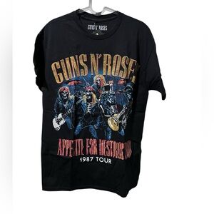 Guns N' Roses Appetite for Destruction 1987 Tour Tee Size Medium